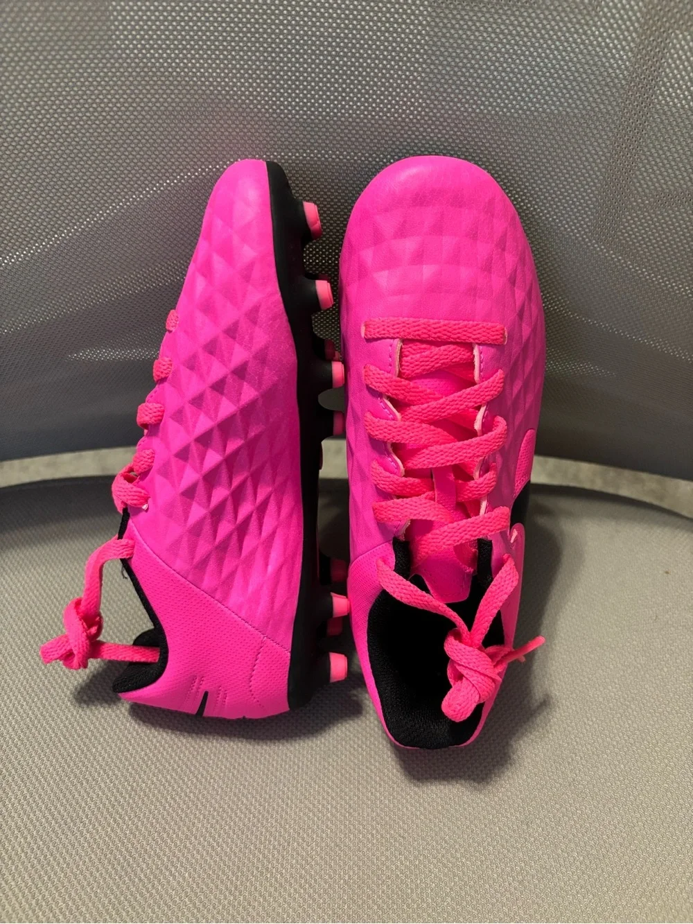 Nike Kids Hot Pink Soccer Cleats - Youth Turf/Grass Shoes